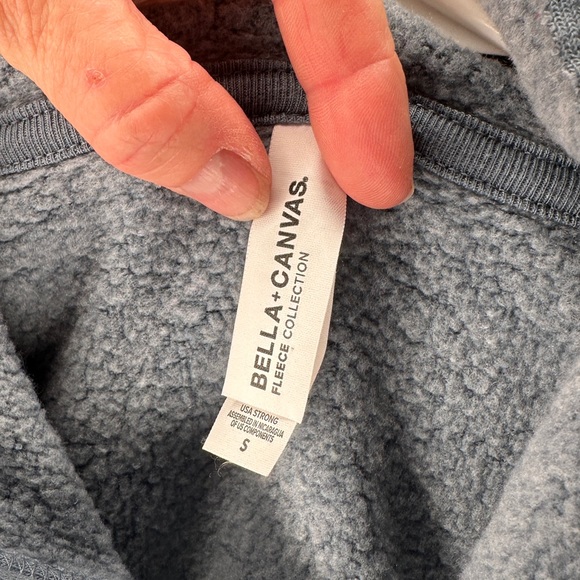 🐩 NWOT Bella Canvas Fleece Hooded Doodle Mama Size Small - Picture 4 of 5